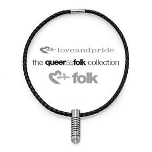Love and Pride Stainless Steel Bullet Necklace (Queer as Folk Collection)