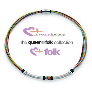 Love and Pride Rubber Strand Necklace (Queer as Folk Collection)